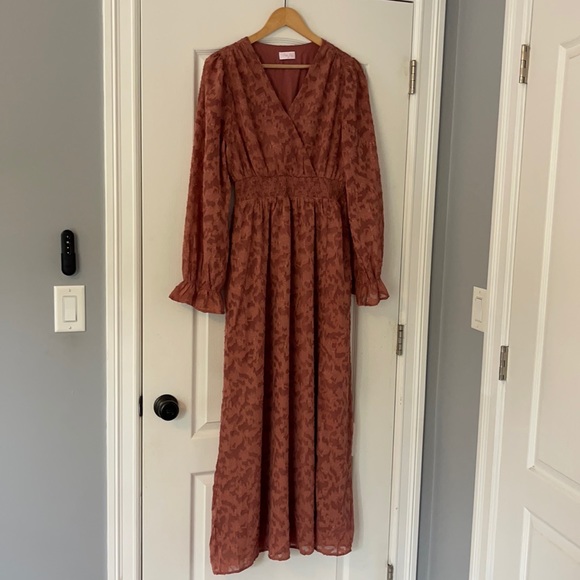 Pink Lily Floral Maxi Dress - Picture 2 of 7